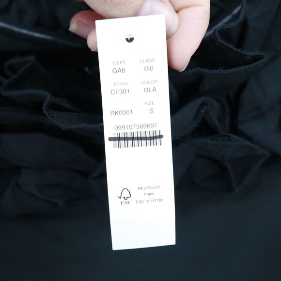 J. Crew Stretch Rosettes Top Women S Black Party Event Black Tie Semi Formal NWT - Picture 6 of 16